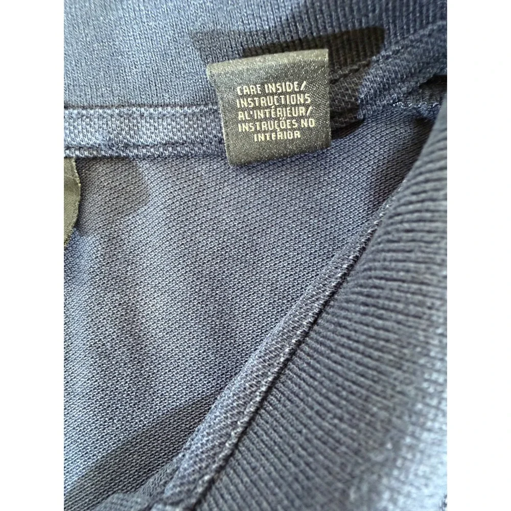 Scotch & Soda Polo Shirt Small Navy Organic Cotton Micro Print Preppy Minimalist